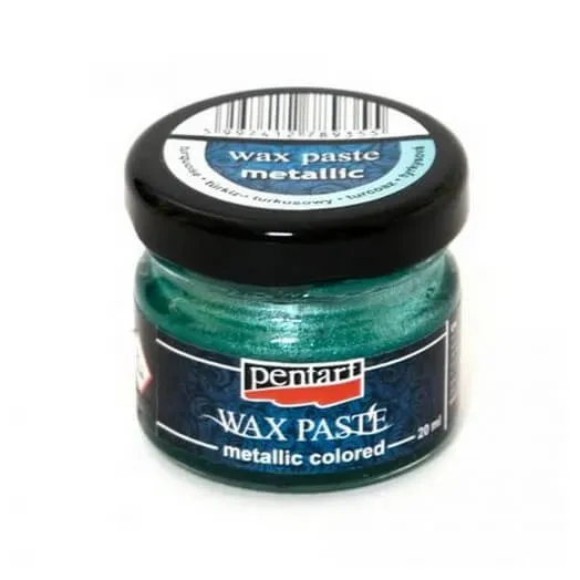 Pentart Wax Paste Metallic Patina 20ml Turchese