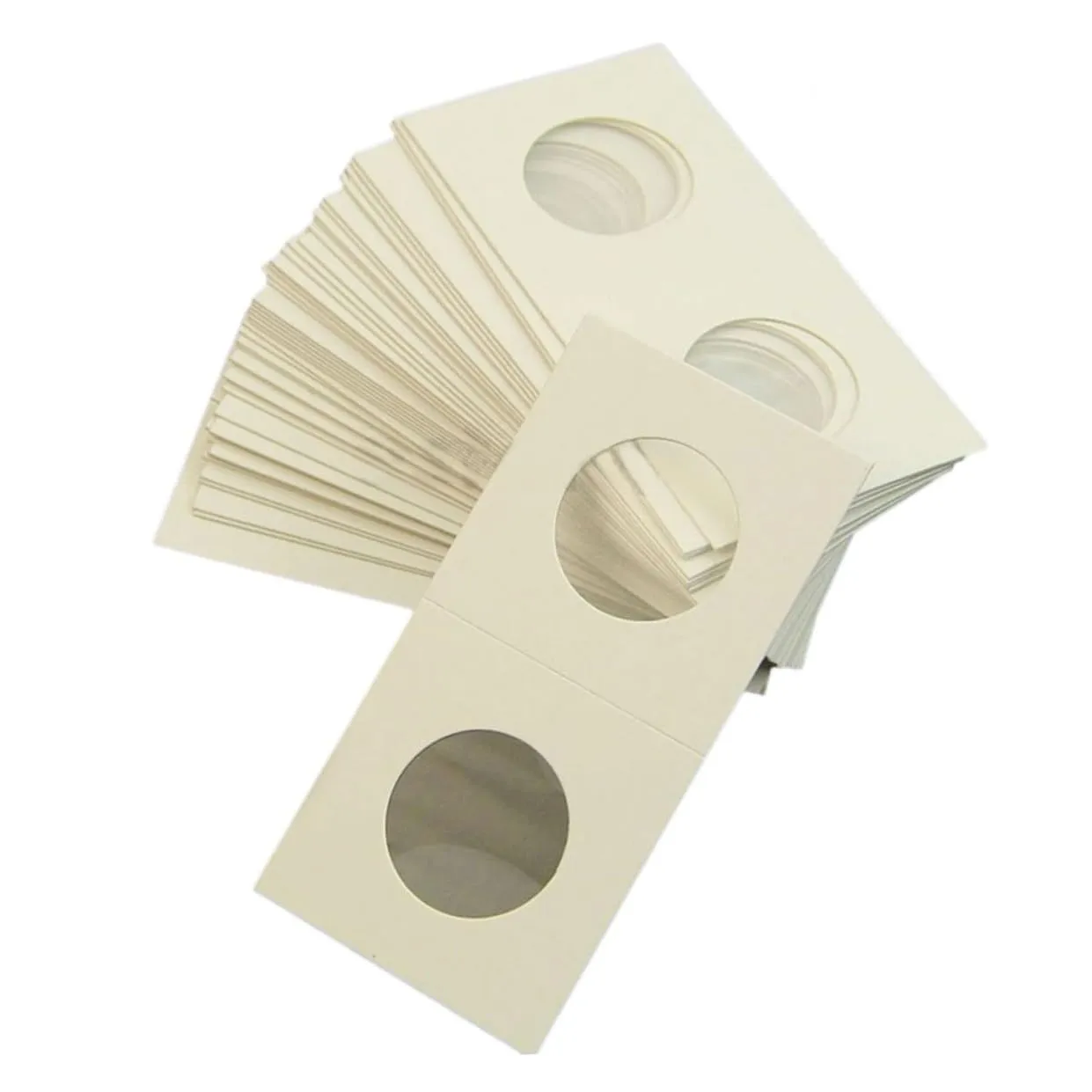 Angoily bustine porta monete 2x2 300 pezzi con finestra mylar