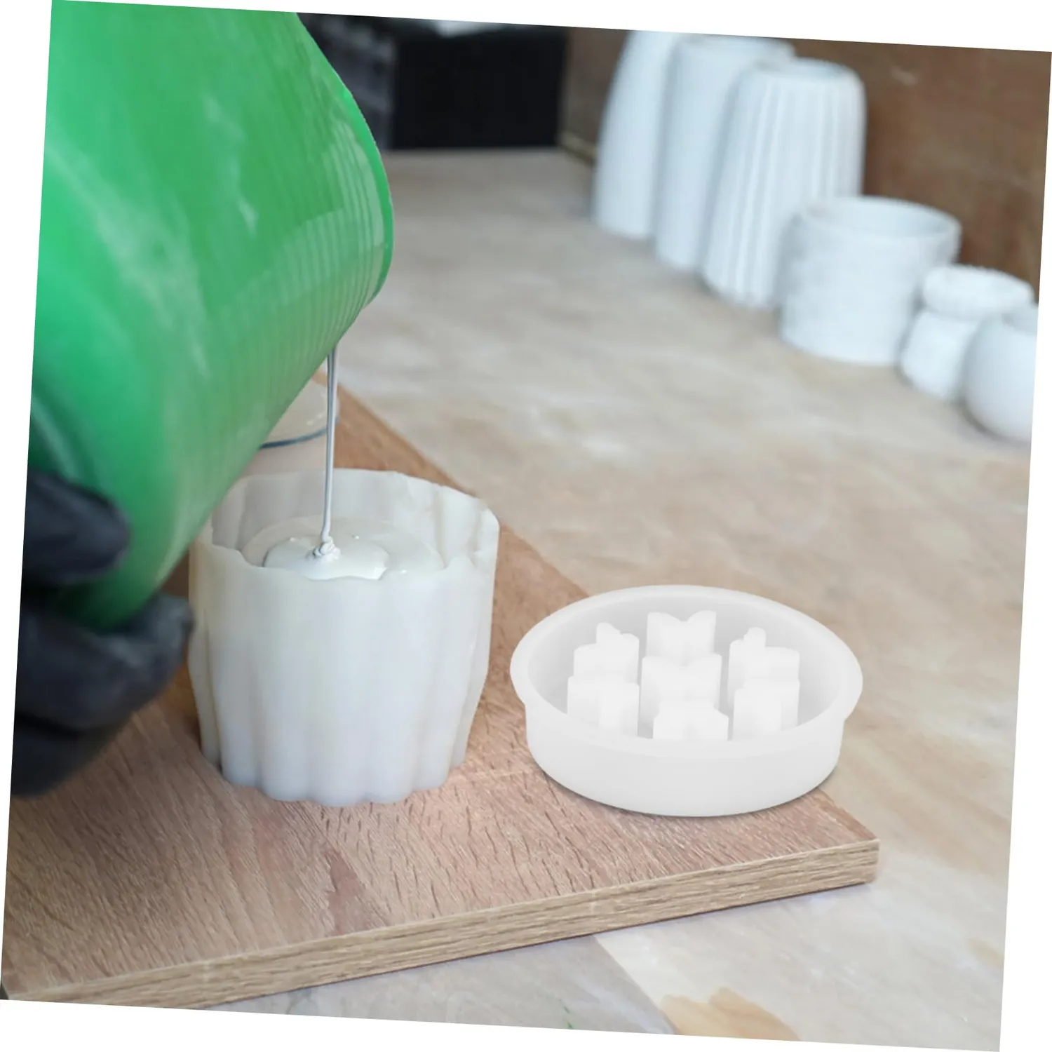 Angoily Stampo Silicone Farfalla Vasi Fiori inserto floreale