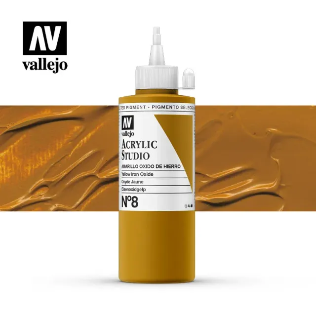 Vallejo Acrylic Studio No 8 colore acrilico 200 ml coprente