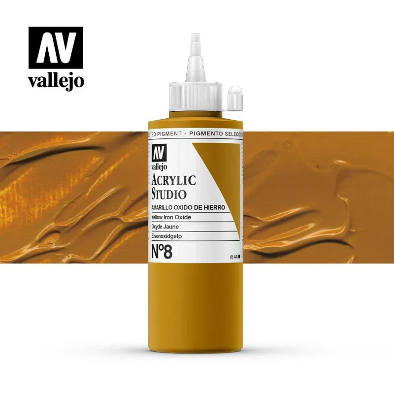 Vallejo Acrylic Studio No 8 colore acrilico 200 ml coprente