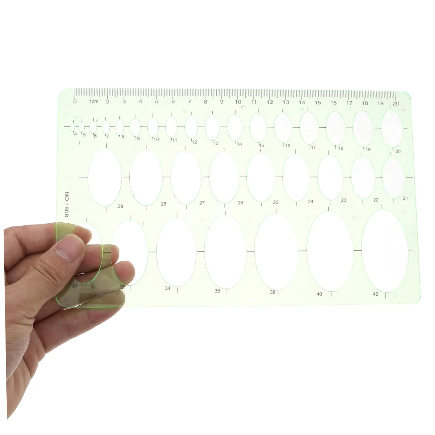 Angoily Stencil Circolari Plastica 9 Pezzi Verde Misure Miste