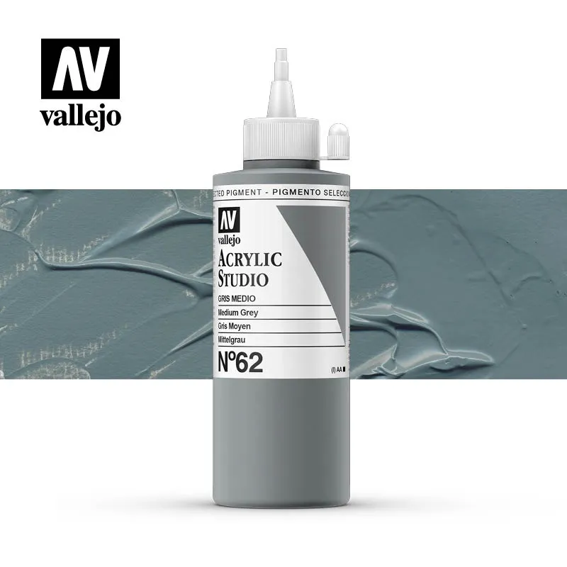 Vallejo Acrylic Studio 62 colore acrilico 200 ml coprente