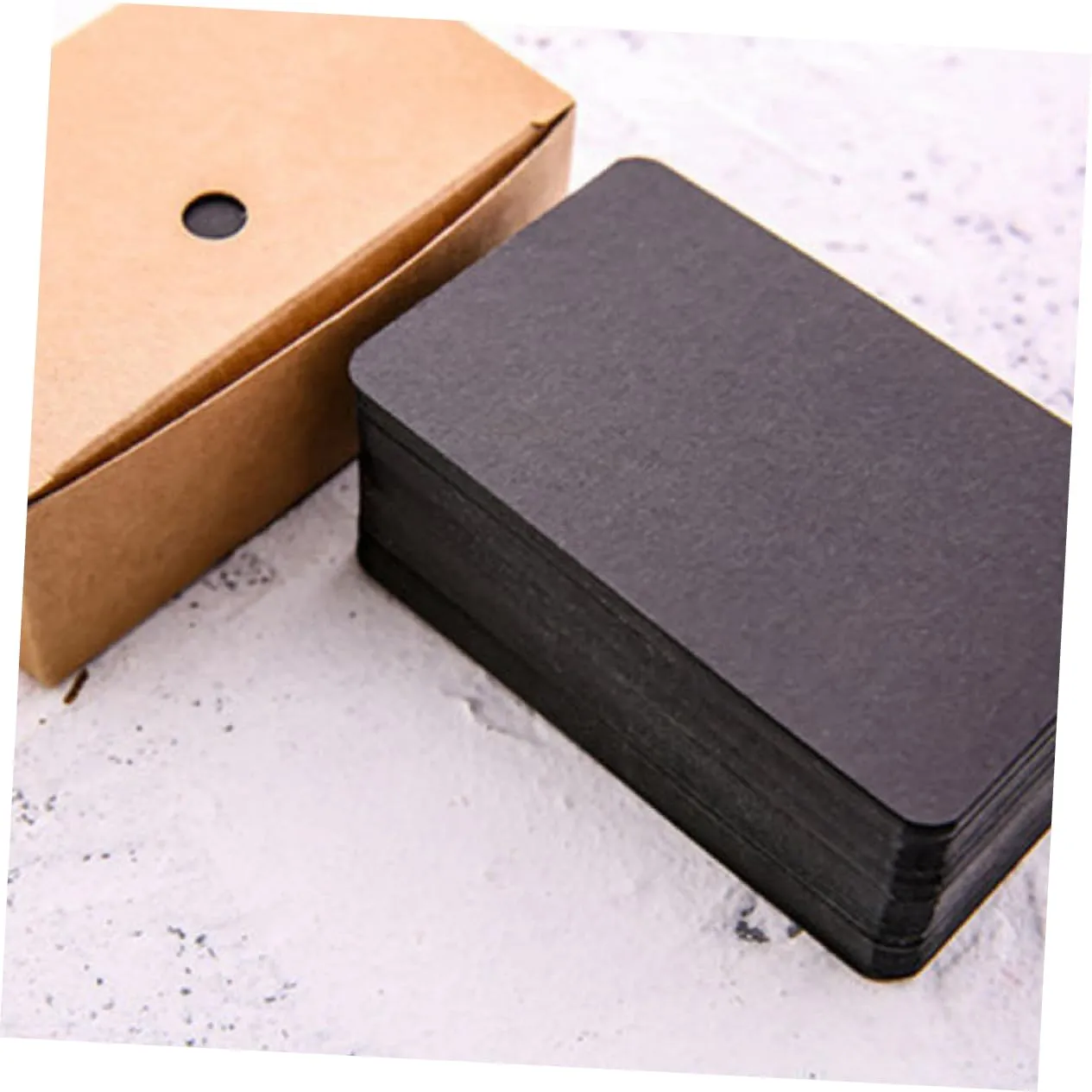Angoily mini card indice nere 100 pezzi in carta per studio