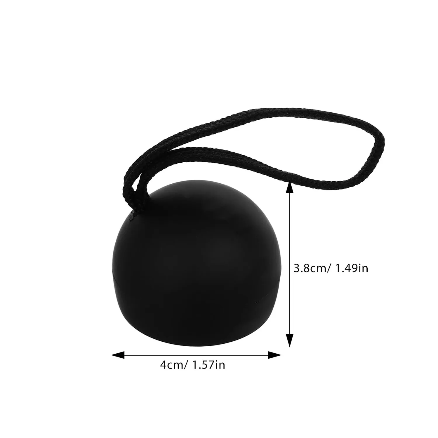Angoily Maniglia Ombrello Nera Plastica Foro 13-14 mm