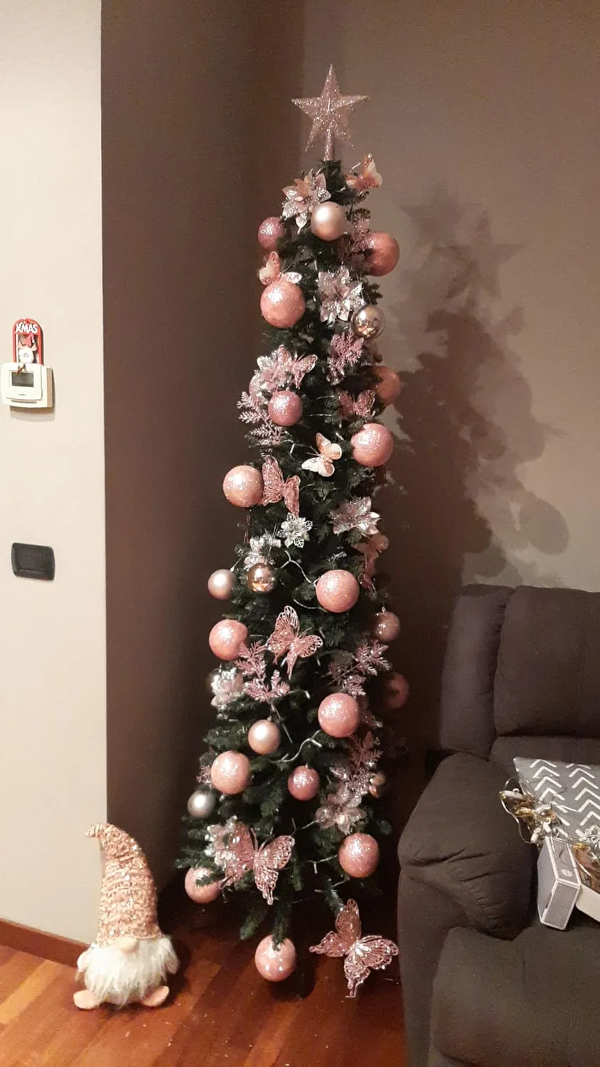 Giodicart Peak Tree 180 cm albero Natale slim artificiale 392 rami