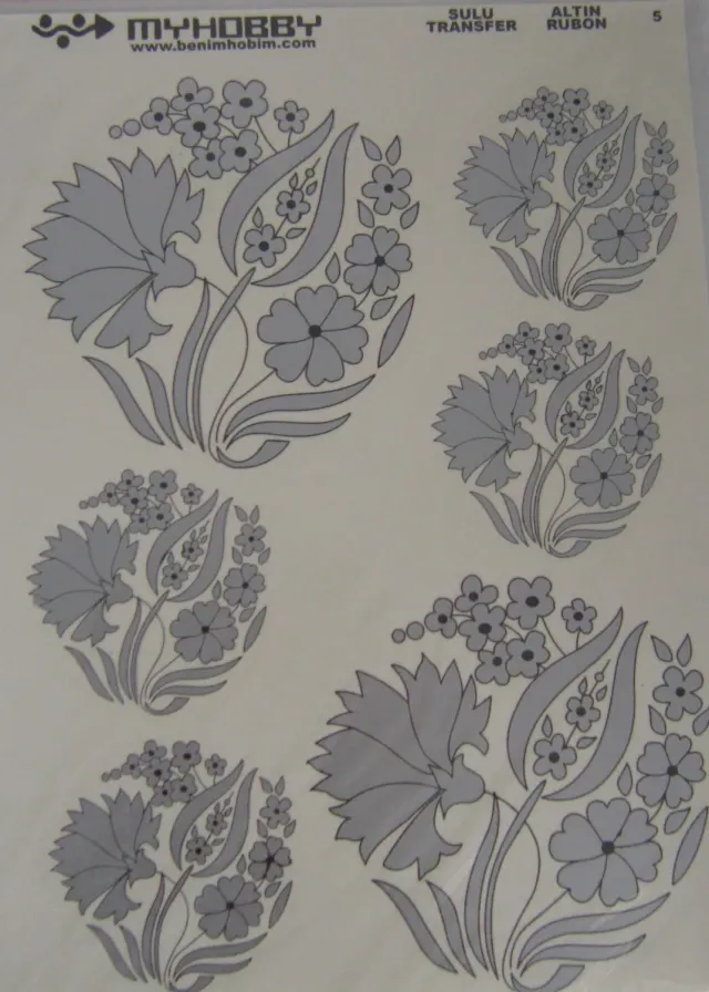 Deco Foam 5 carta di riso transfer argento 25x35cm