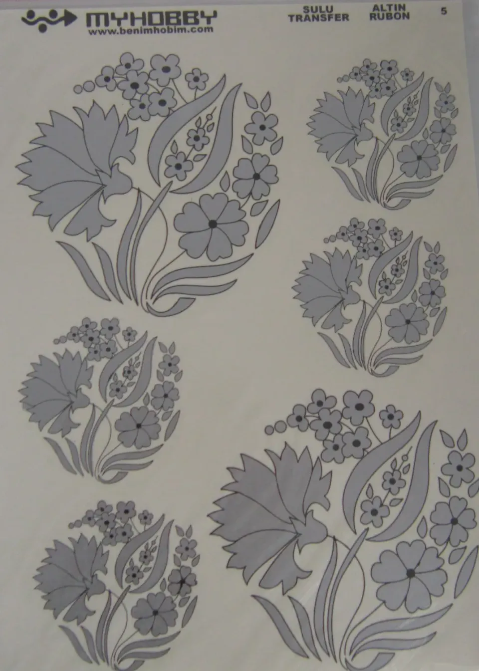 Deco Foam 5 carta di riso transfer argento 25x35cm