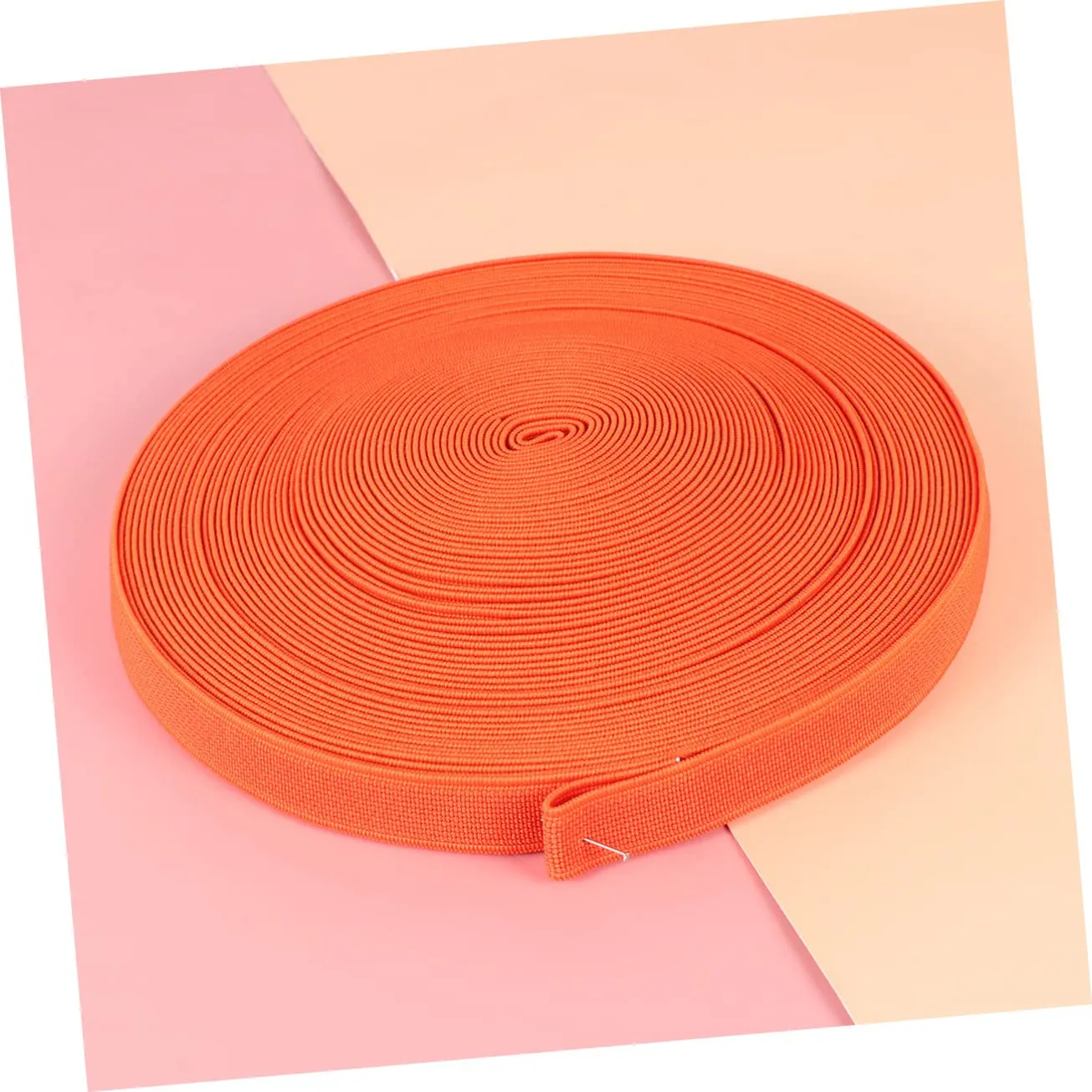 Angoily Elastico Piatto per Scarpe Arancione 1 Rotolo