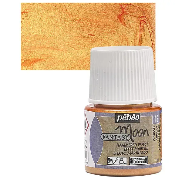 Pebeo Fantasy Moon No16 smalto Apricot 45 ml effetto martellato