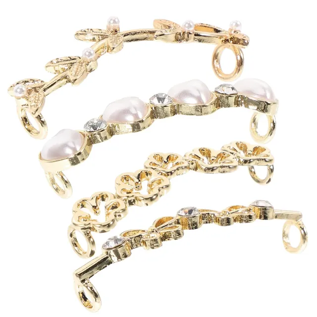 Angoily clip scarpe in lega 4 pezzi assortiti