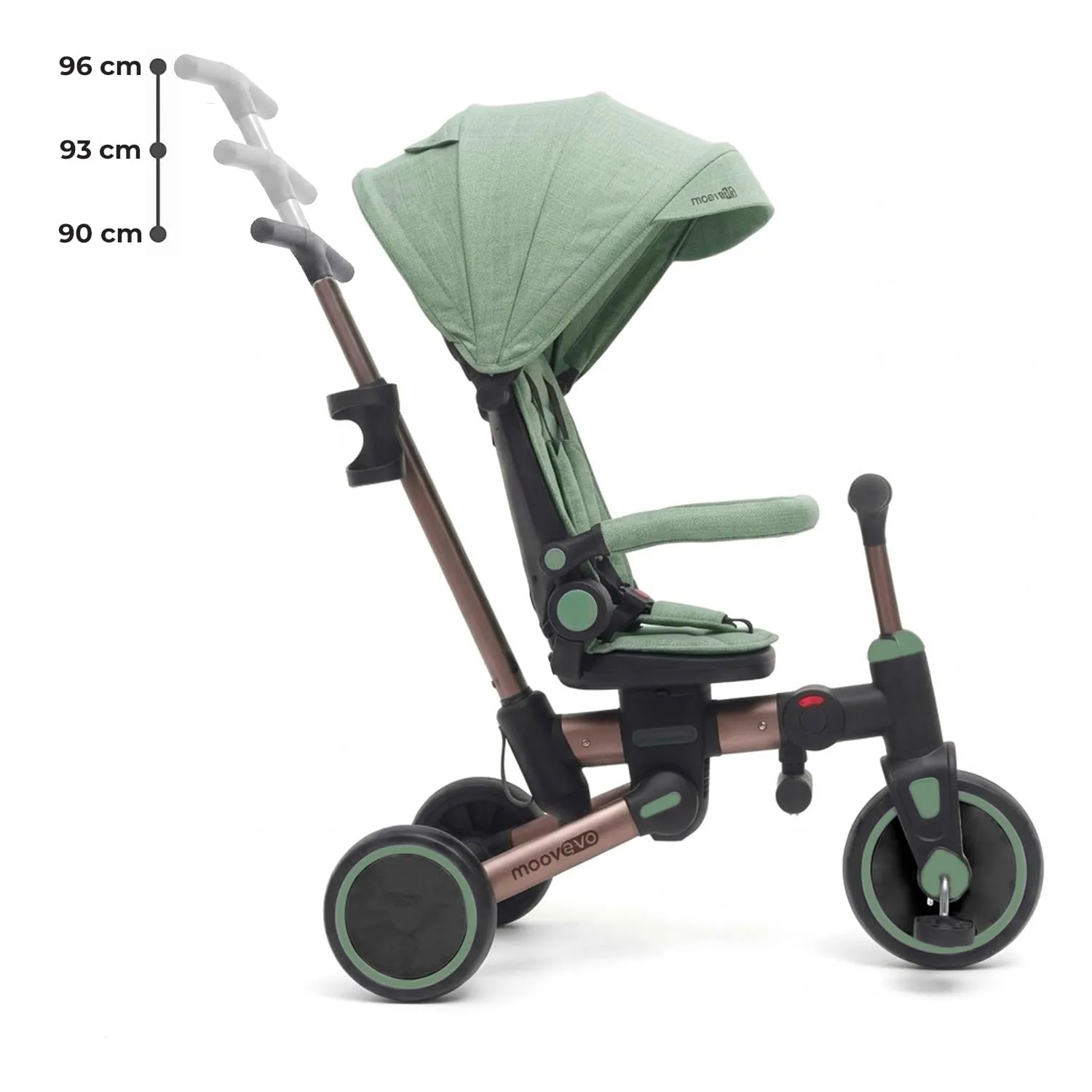 Giodicart MoovEvo triciclo evolutivo 6-in-1 verde 15 kg