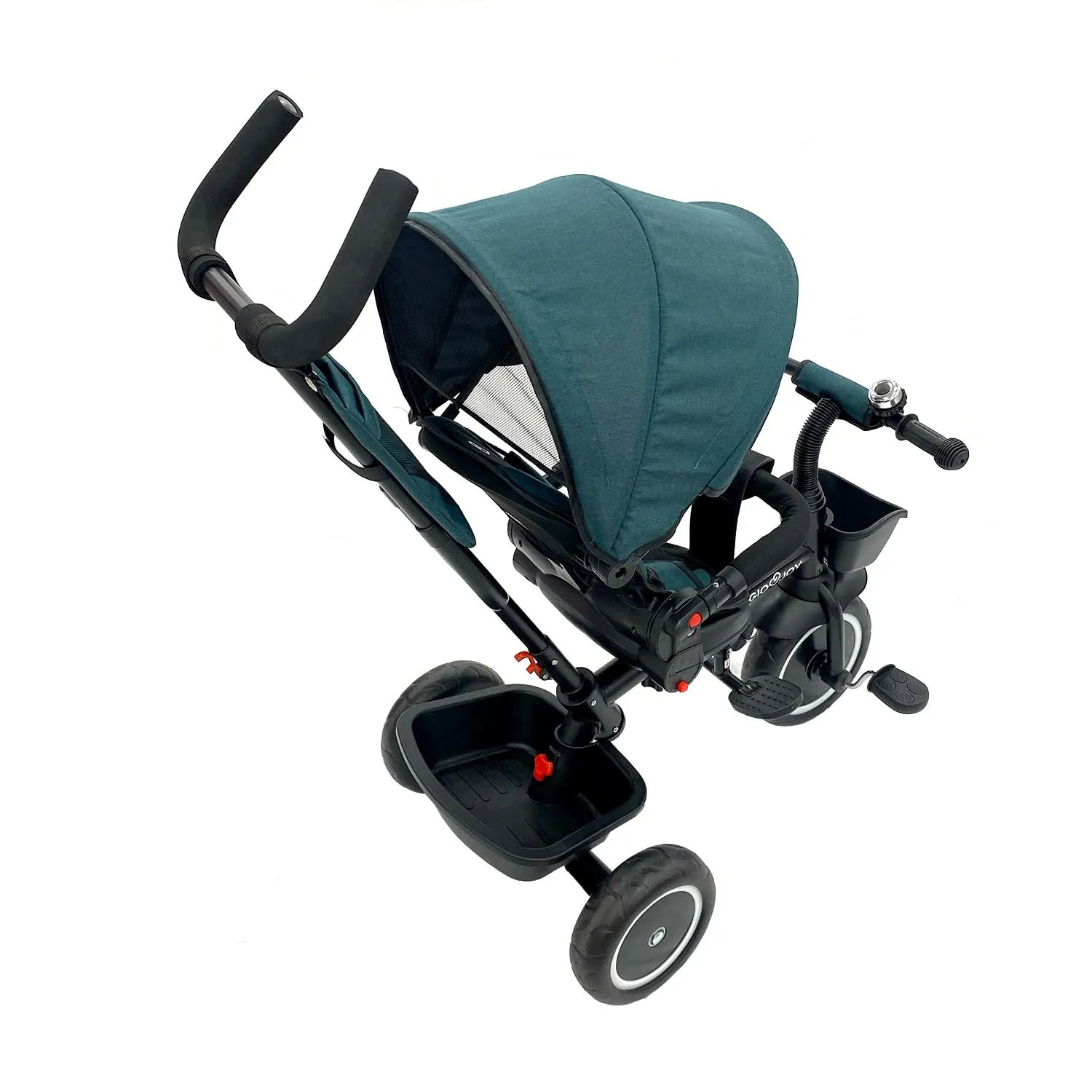 Giodicart Moov-1 4-in-1 triciclo bambini verde blu con cinture