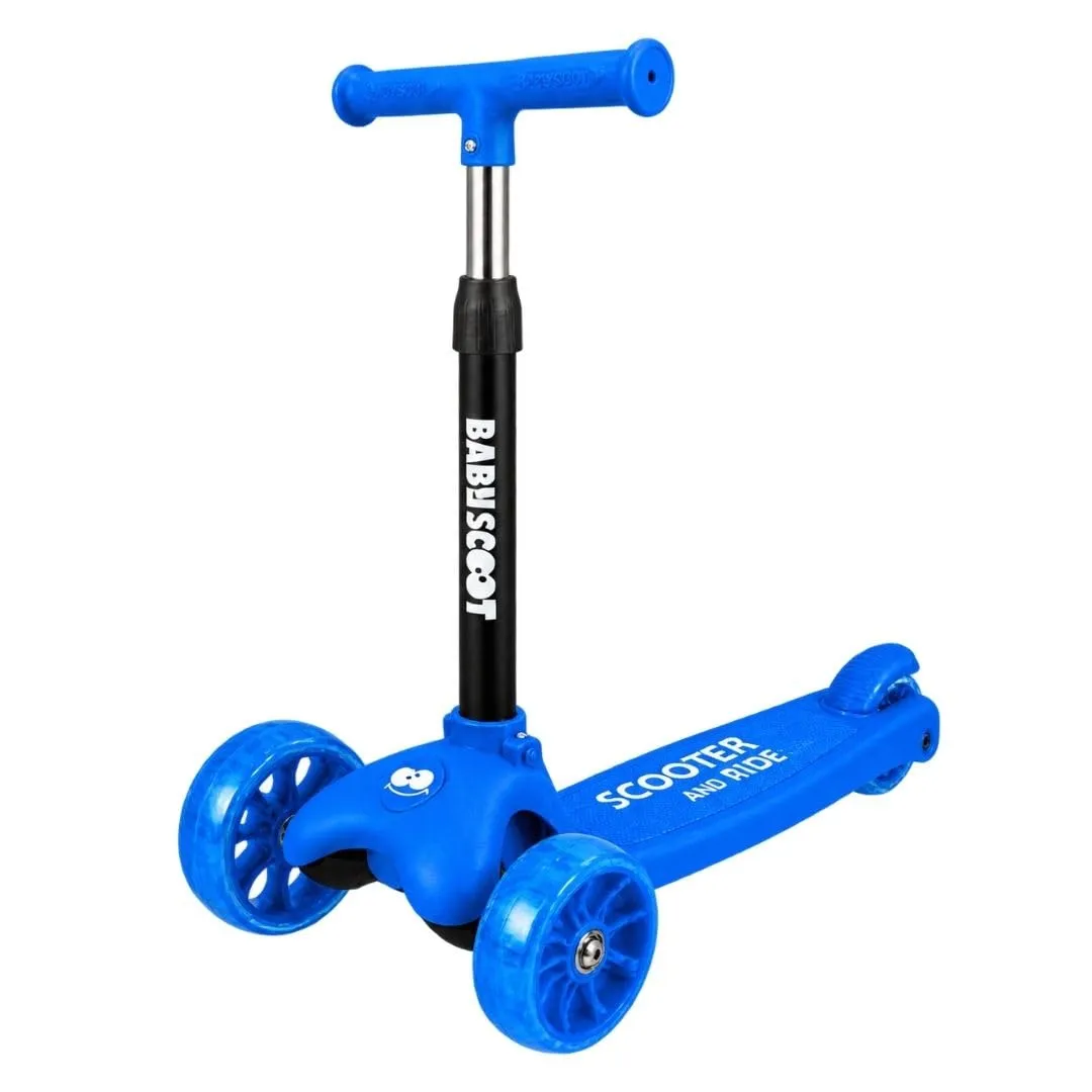 GIODICART BabyScoot monopattino 3 ruote LED multicolore acciaio