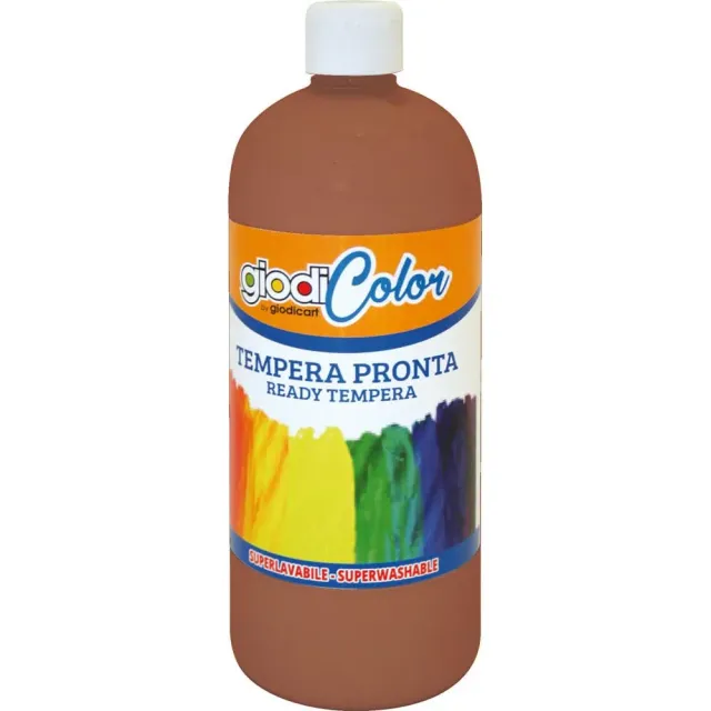 Giodicart Giodicolor tempera 1000 ml siena bruciata pronta