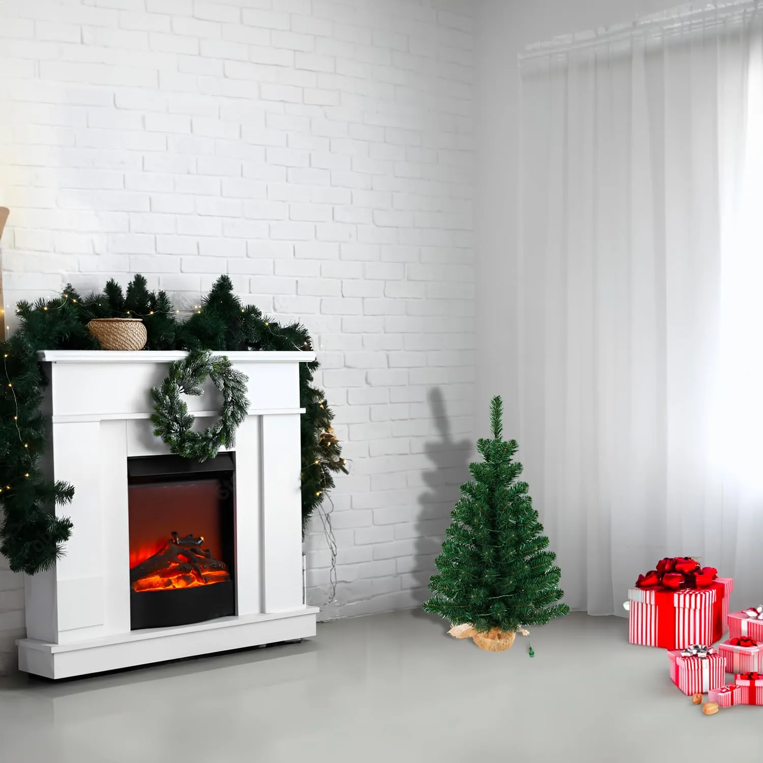 Giodicart Comet albero Natale artificiale PVC 90 cm realistico