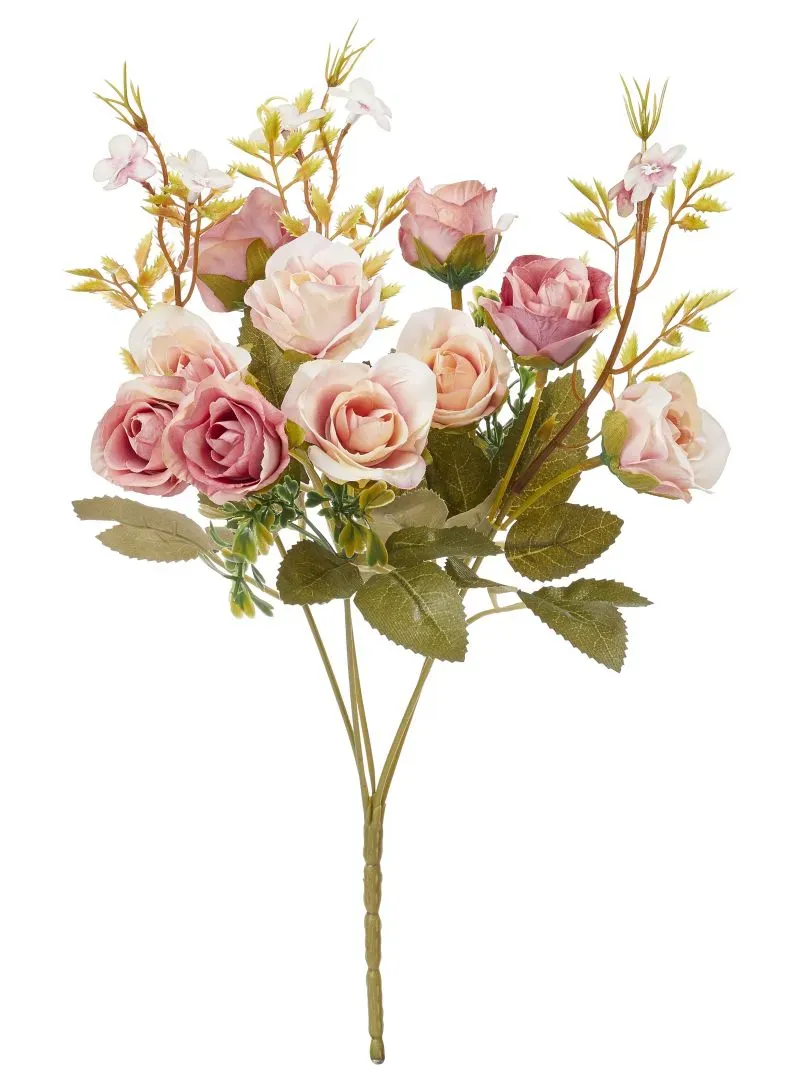 Deco Foam 3865722 bouquet rose rosa 30 cm
