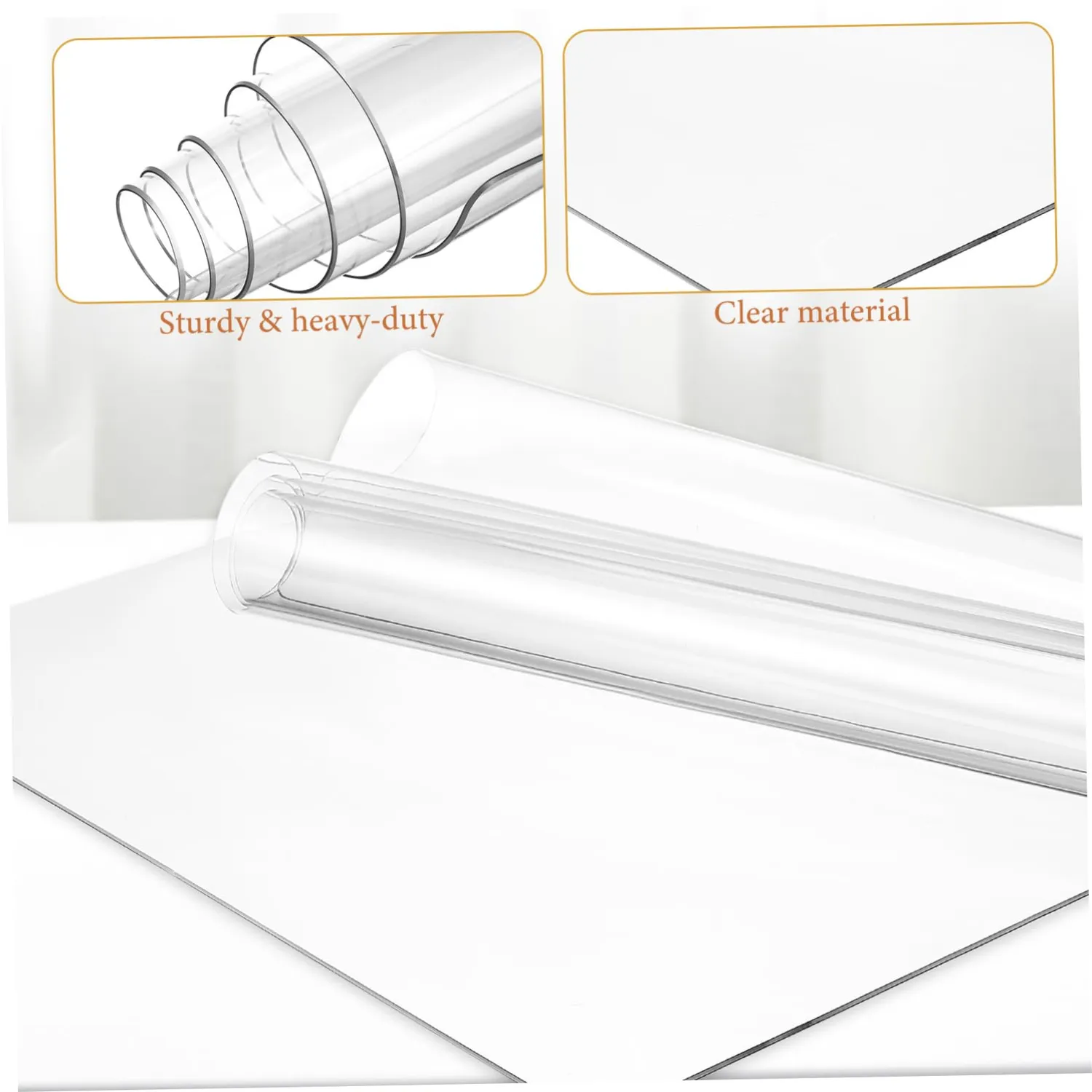 Angoily tappetino tavolo PVC trasparente 90x40cm 1,2mm