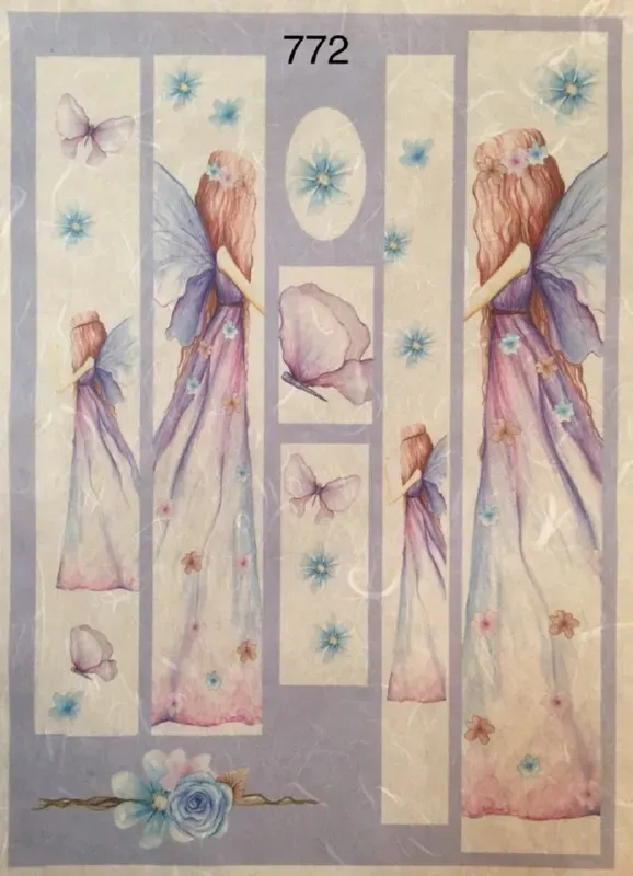 Deco Foam MR-772 carta di riso A3 decoupage