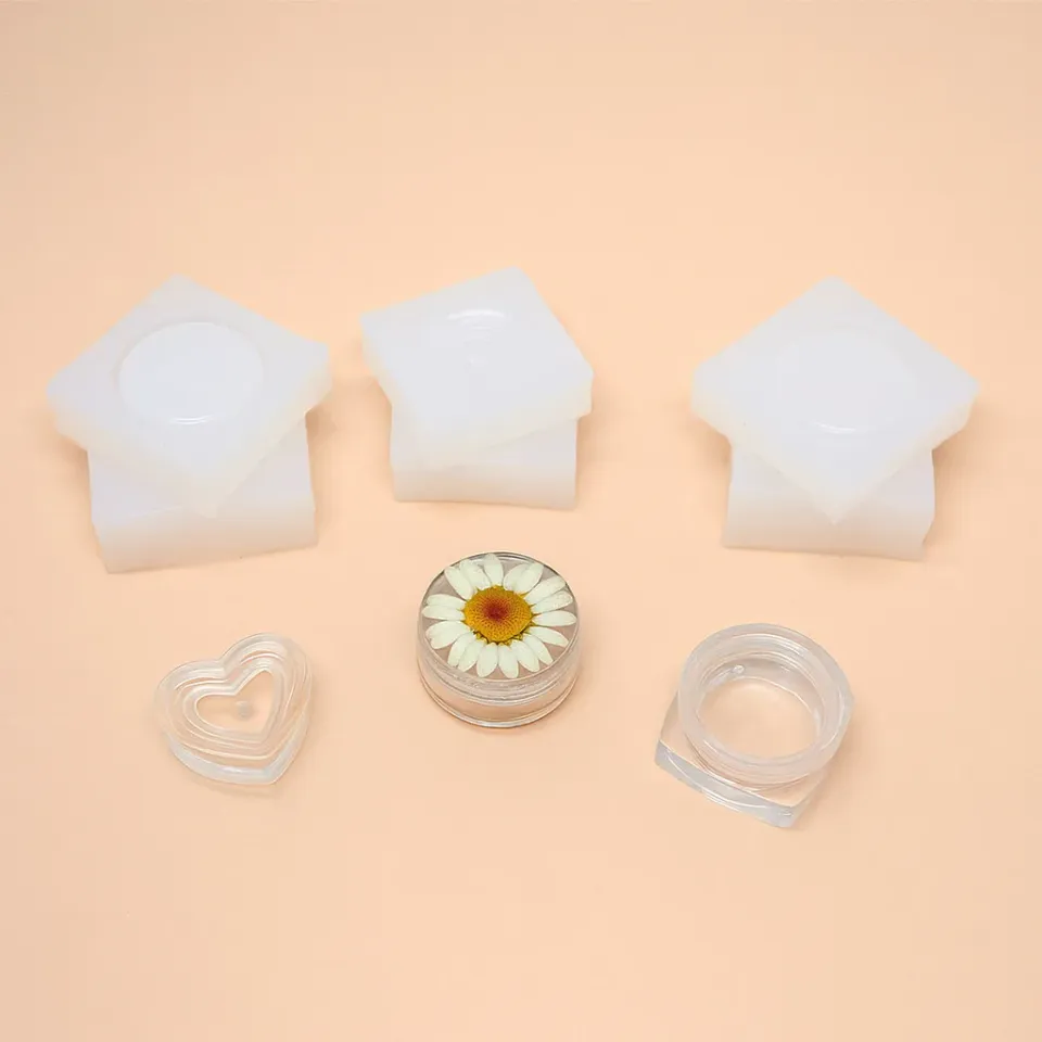 Naturesin set 3 stampi cofanetti portagioie silicone 4 cm