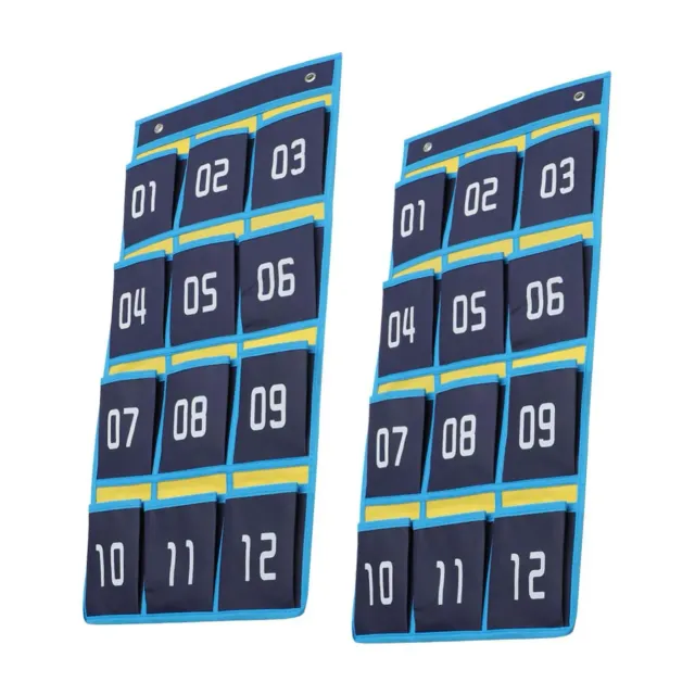 Angoily Organizer da parete portacellulari 2 pezzi blu