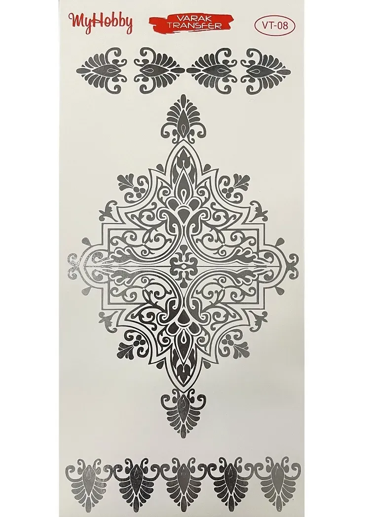 Deco Foam VT08 Carta Riso Transfer 32x16 cm Argento