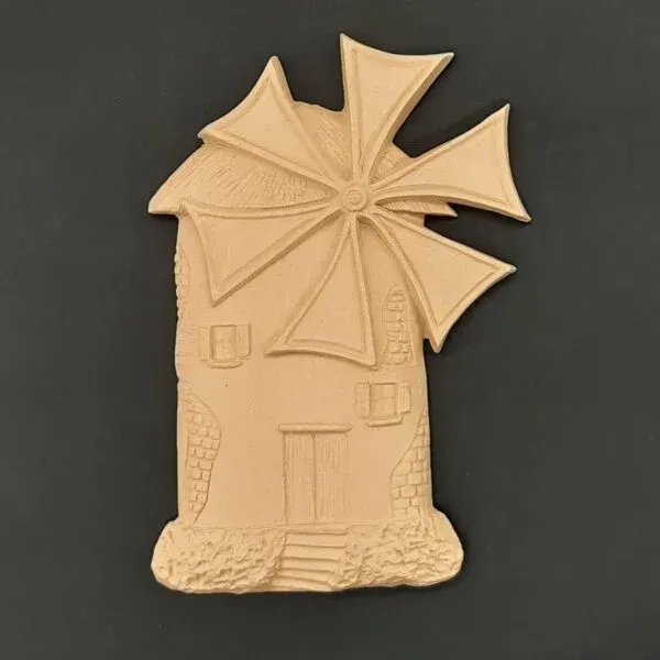 Deco Foam 2285 Mulino decorazione legno 17x25cm intagliato