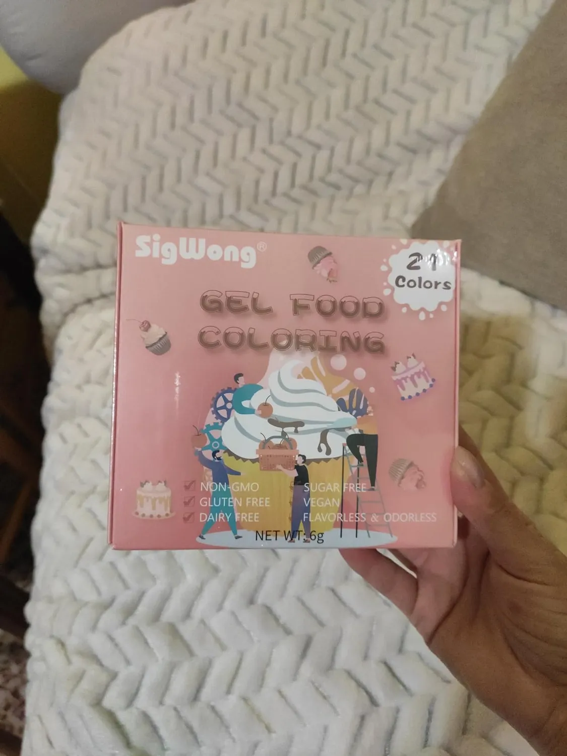 Sigwong Coloranti Alimentari Gel 21 Colori 6 g Torte Fondente