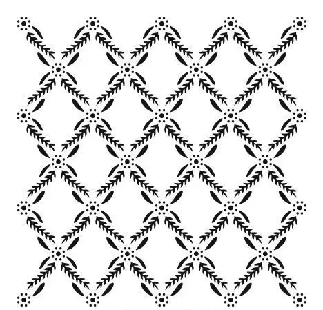 Decofoam R056 stencil maschera decorativa 30x30cm lavabile