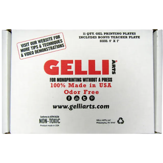 Gelli Arts Gelli Class Pack lastra gel stampa 13x18 11 pz atossica