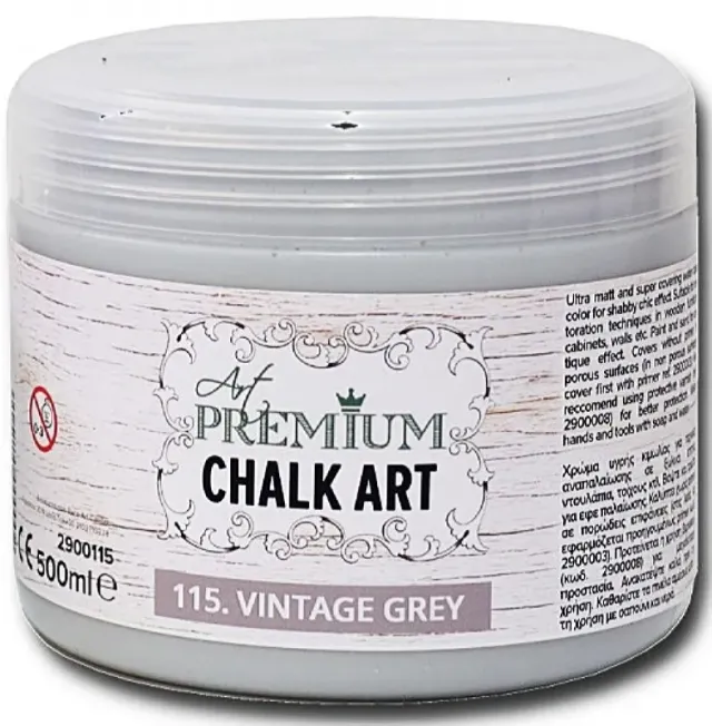 Art Premium Chalk Art 115 Pittura Gesso 500 ml Grigia