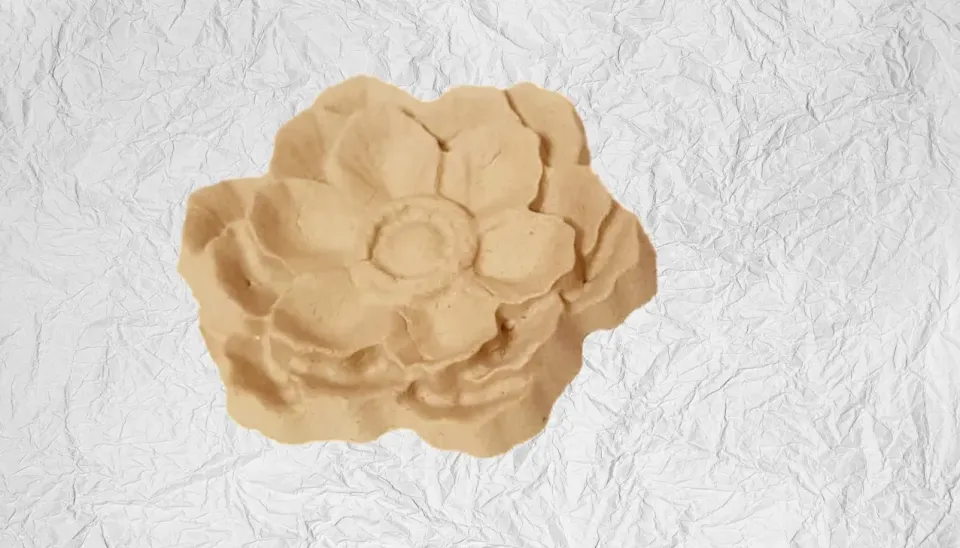 Deco Foam intaglio floreale 355 in pasta di legno 5x5 cm