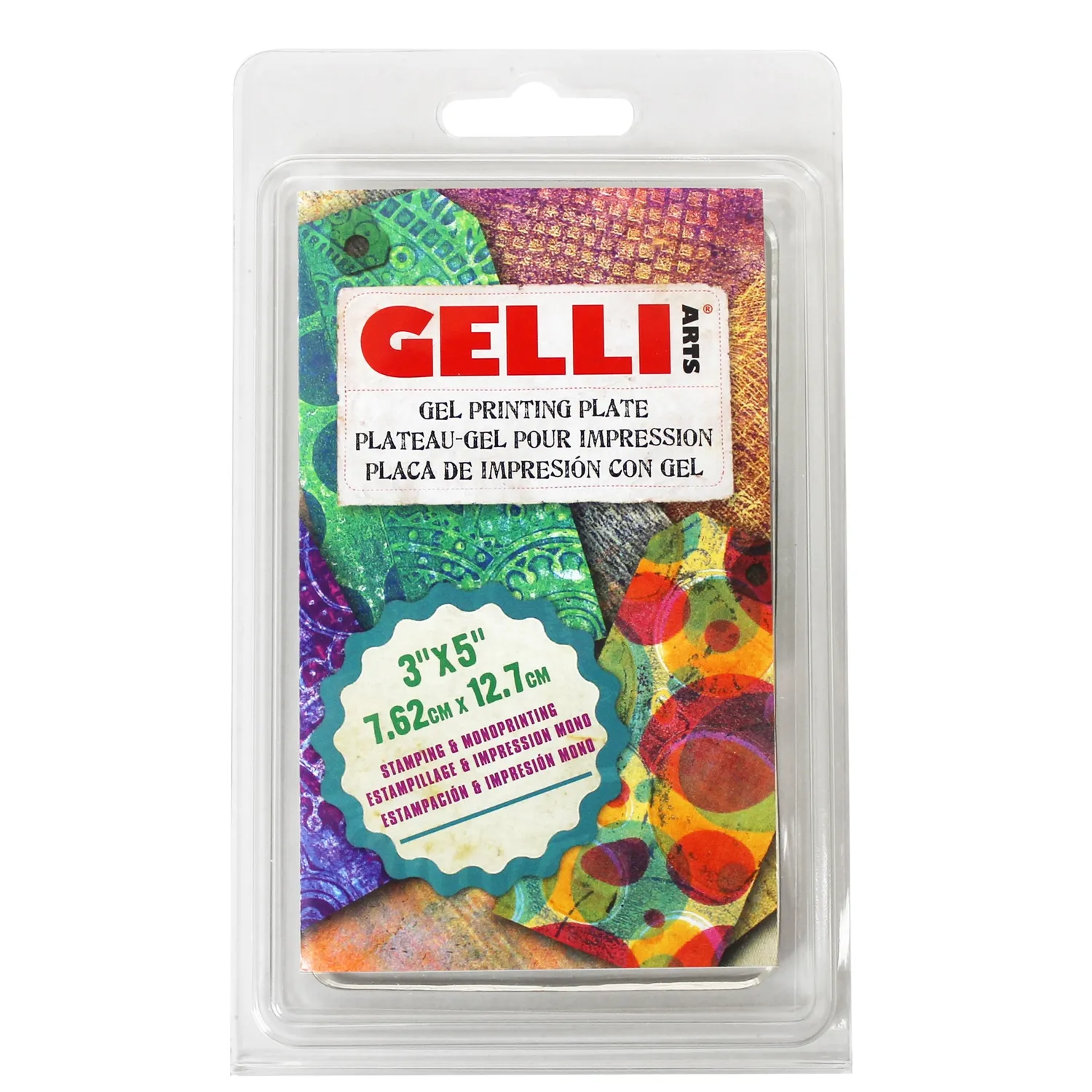 Gelli Arts piastra gel 3x5" 8x13 cm piccola riutilizzabile
