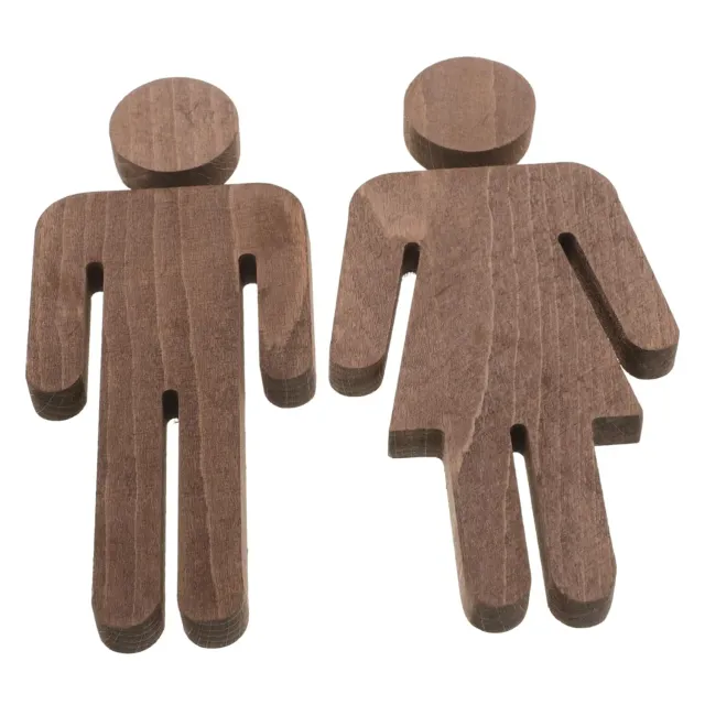 Angoily cartello bagno uomo donna legno 1 paio divertente
