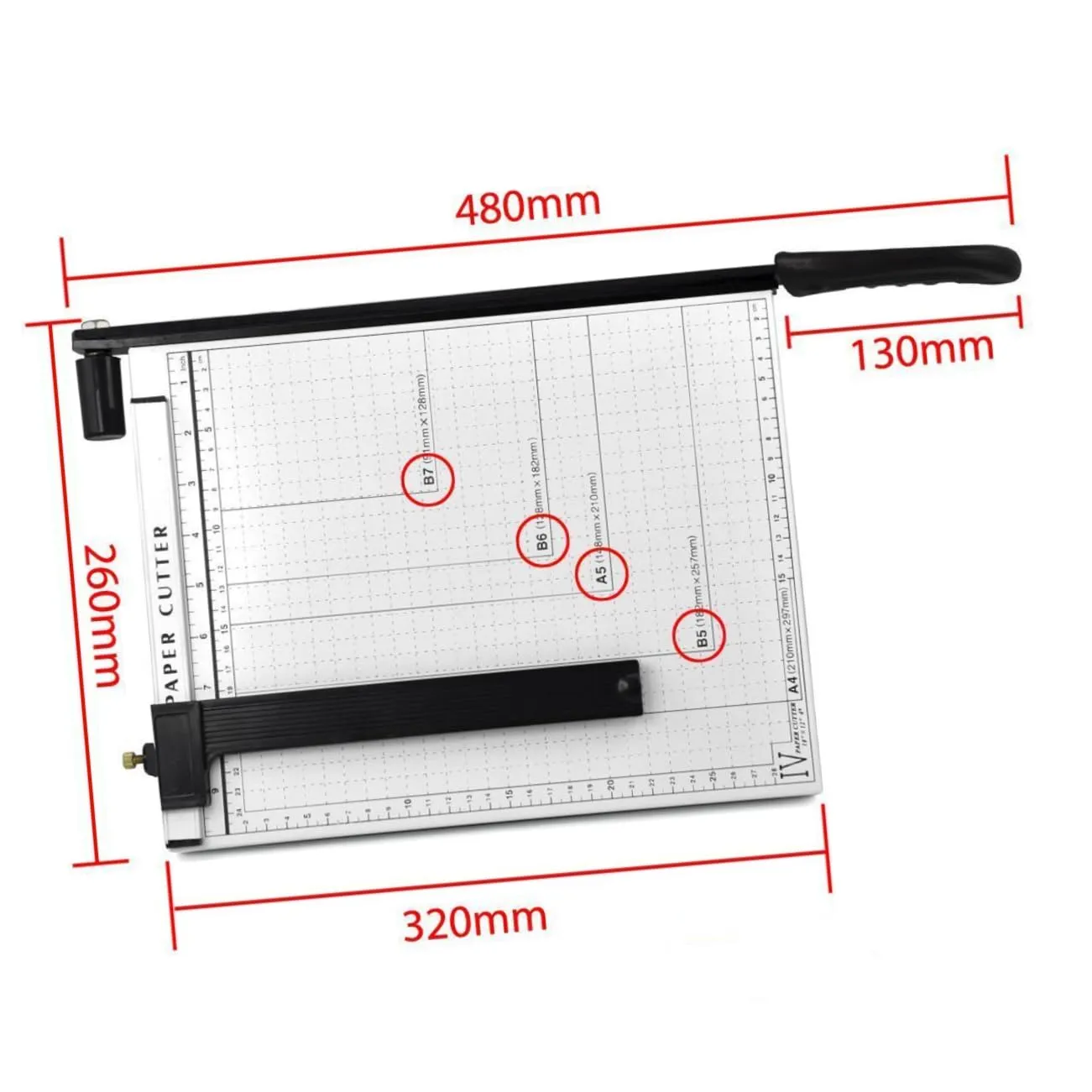 Angoily Taglierina Carta Manuale A4 Base Metallo