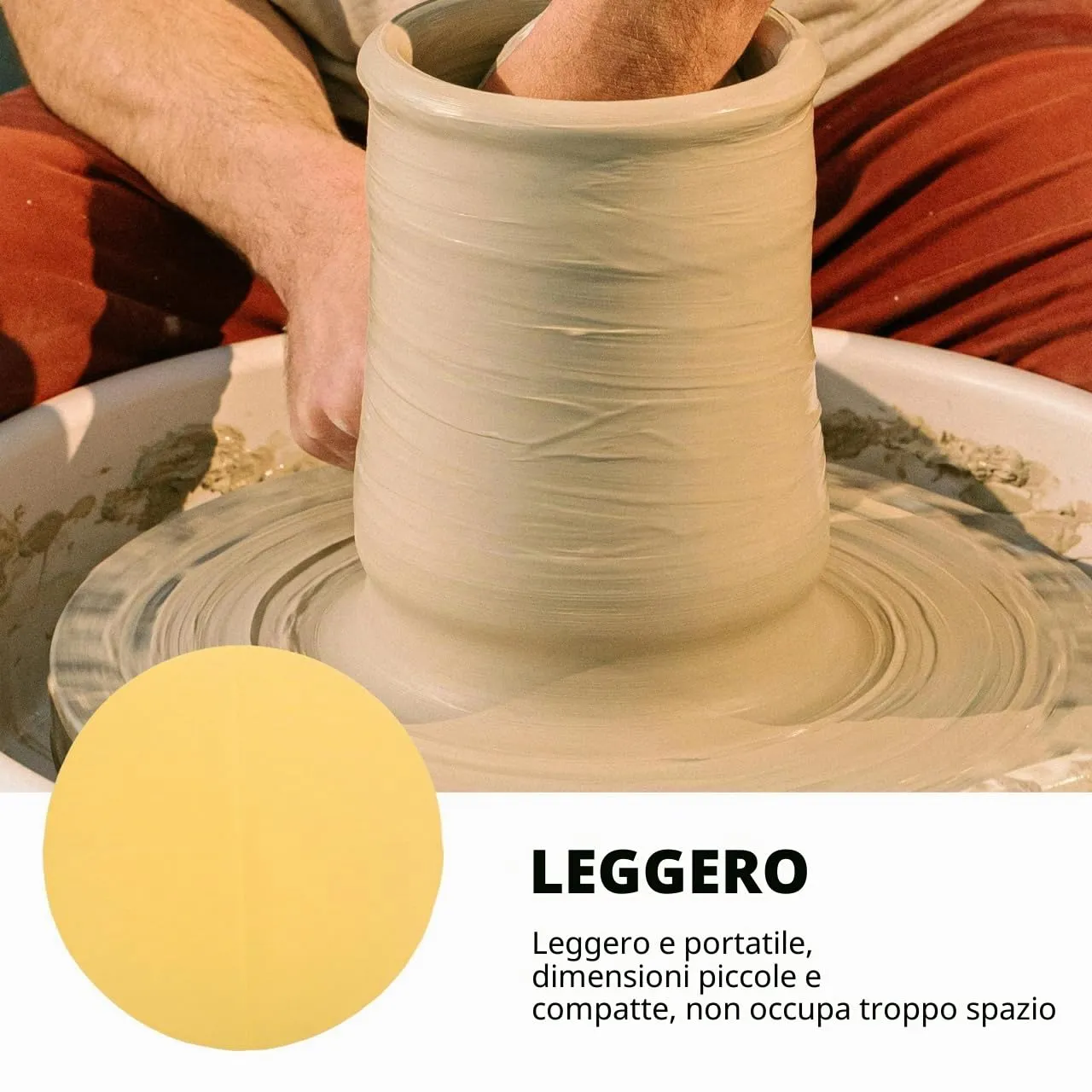 Angoily Panno Ceramica Tornio Tappetino Assorbente 31x31cm