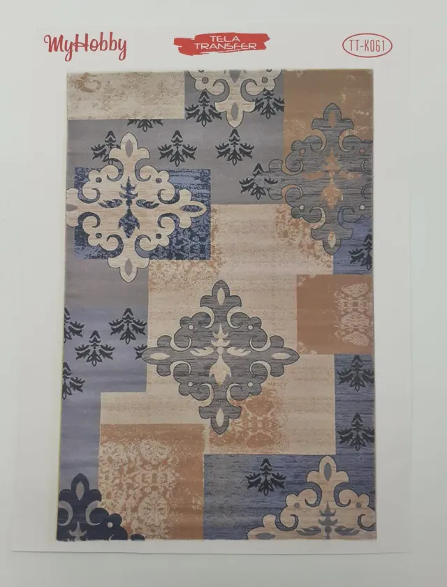 Deco Foam Tela TT-K061 carta riso adesiva decoupage senza pieghe