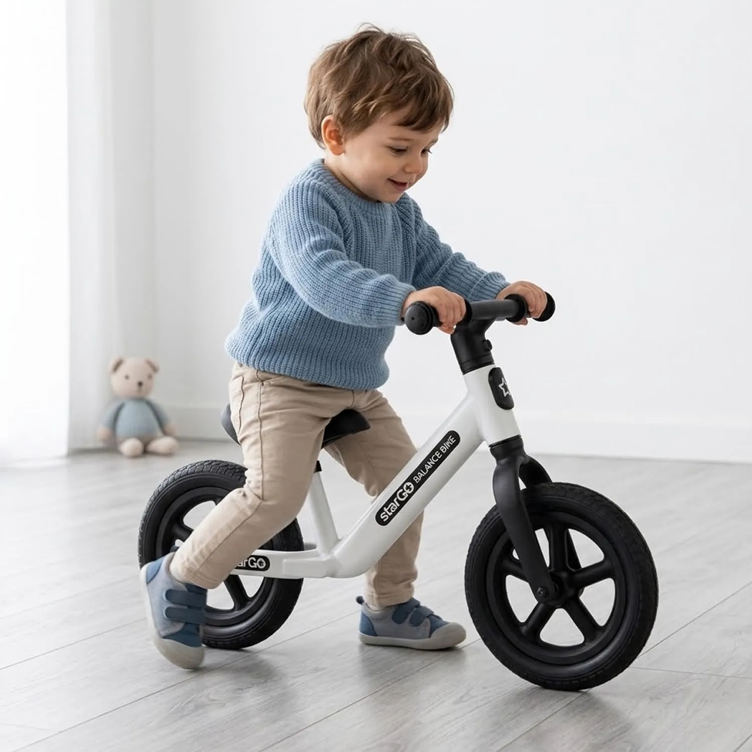 Giodicart StarGO bici senza pedali bianca 10" airless