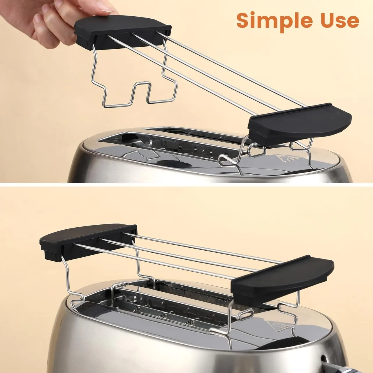 Angoily Rack Toast Griglia Tostapane Acciaio Inox Pane Croccante