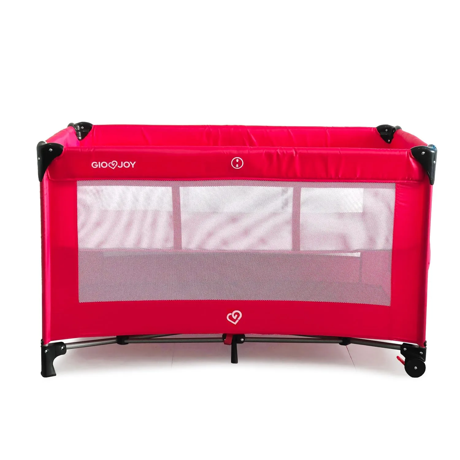 Giodicart GioJoy Comfort lettino viaggio rosso pieghevole 2 livelli