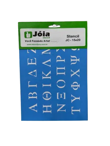 Joia JC 1247 stencil alfabeto maiuscole 15x20cm lettere