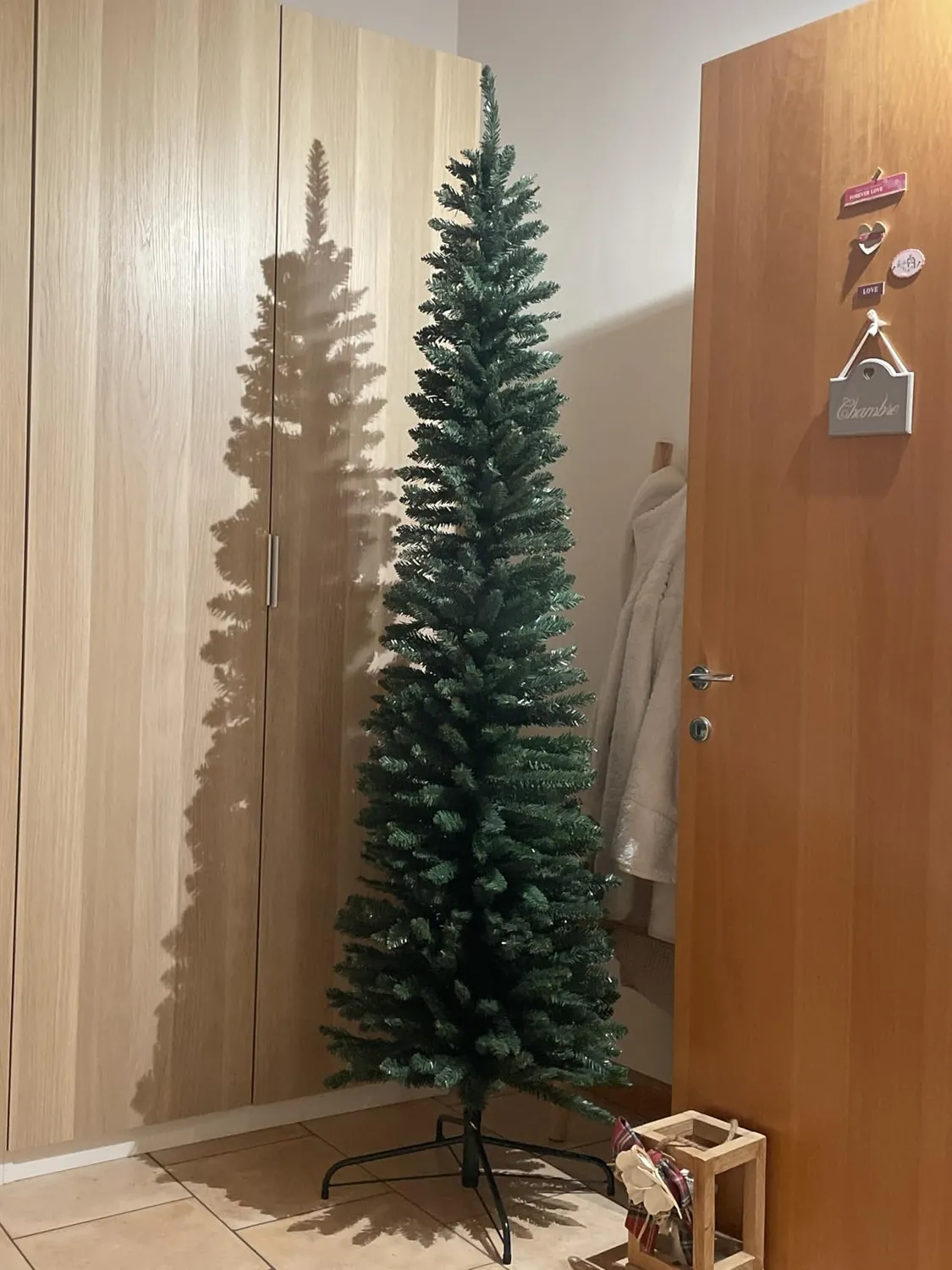 Giodicart Peak Tree 180 cm albero Natale slim artificiale 392 rami