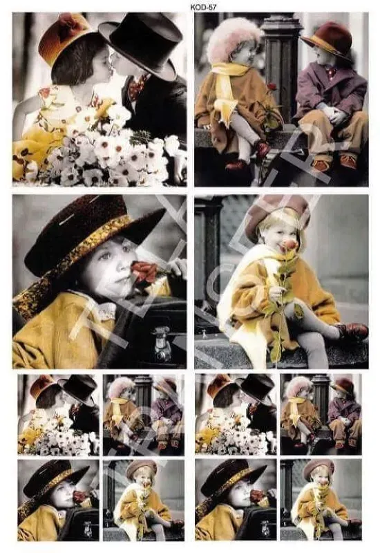 Deco Foam Tela 57 Carta Riso Adesiva Decoupage