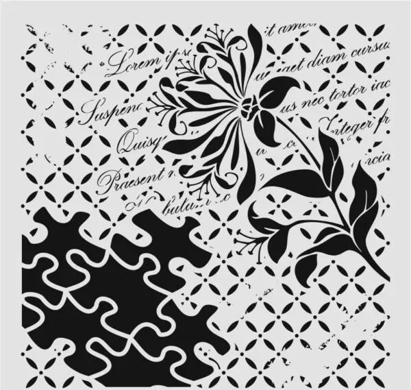 Decofoam HD184 stencil 50x50 cm decorativo