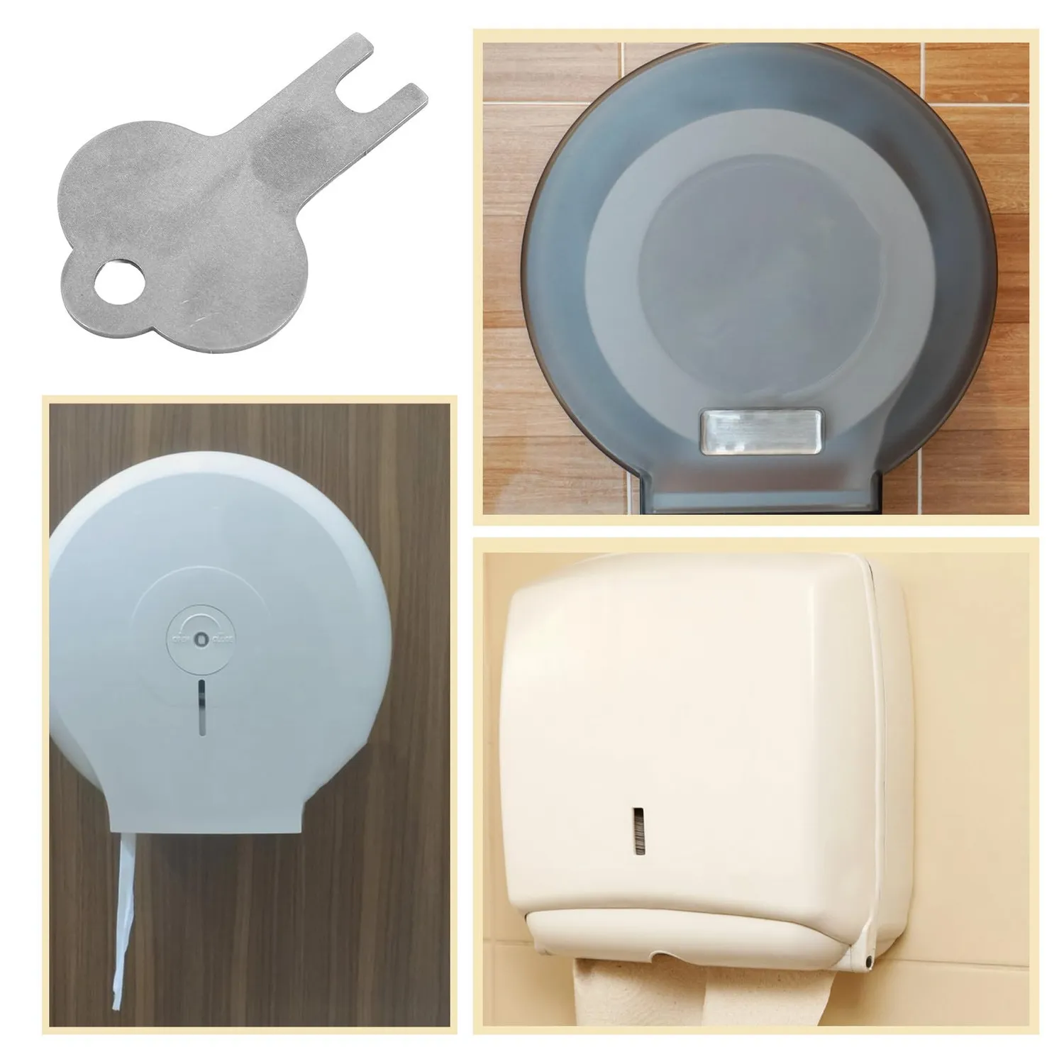 Angoily Chiave Dispenser Carta Metallo per Bagni Commerciali
