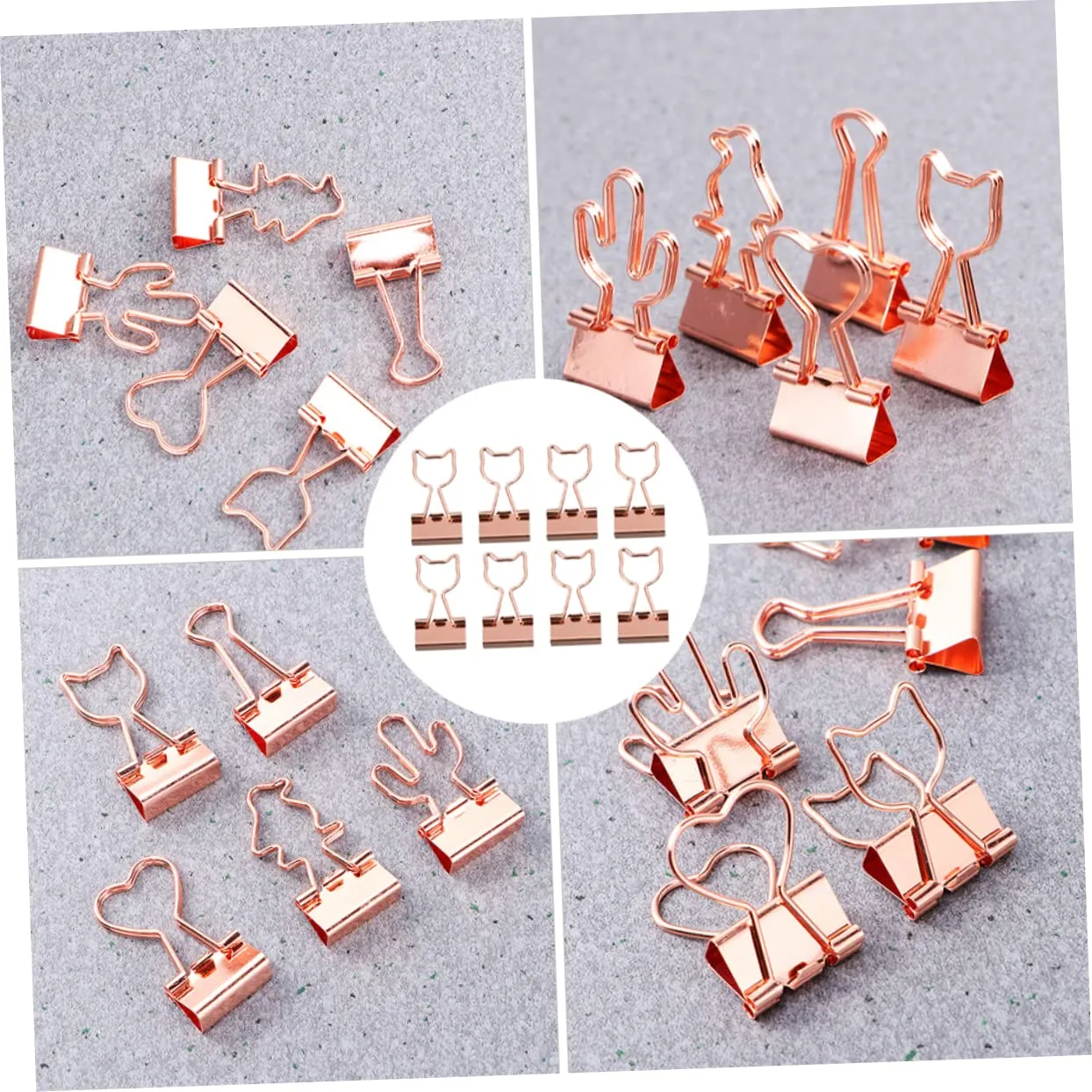Angoily clip ufficio metallo colorate 4,0x2,0 cm 15 pezzi