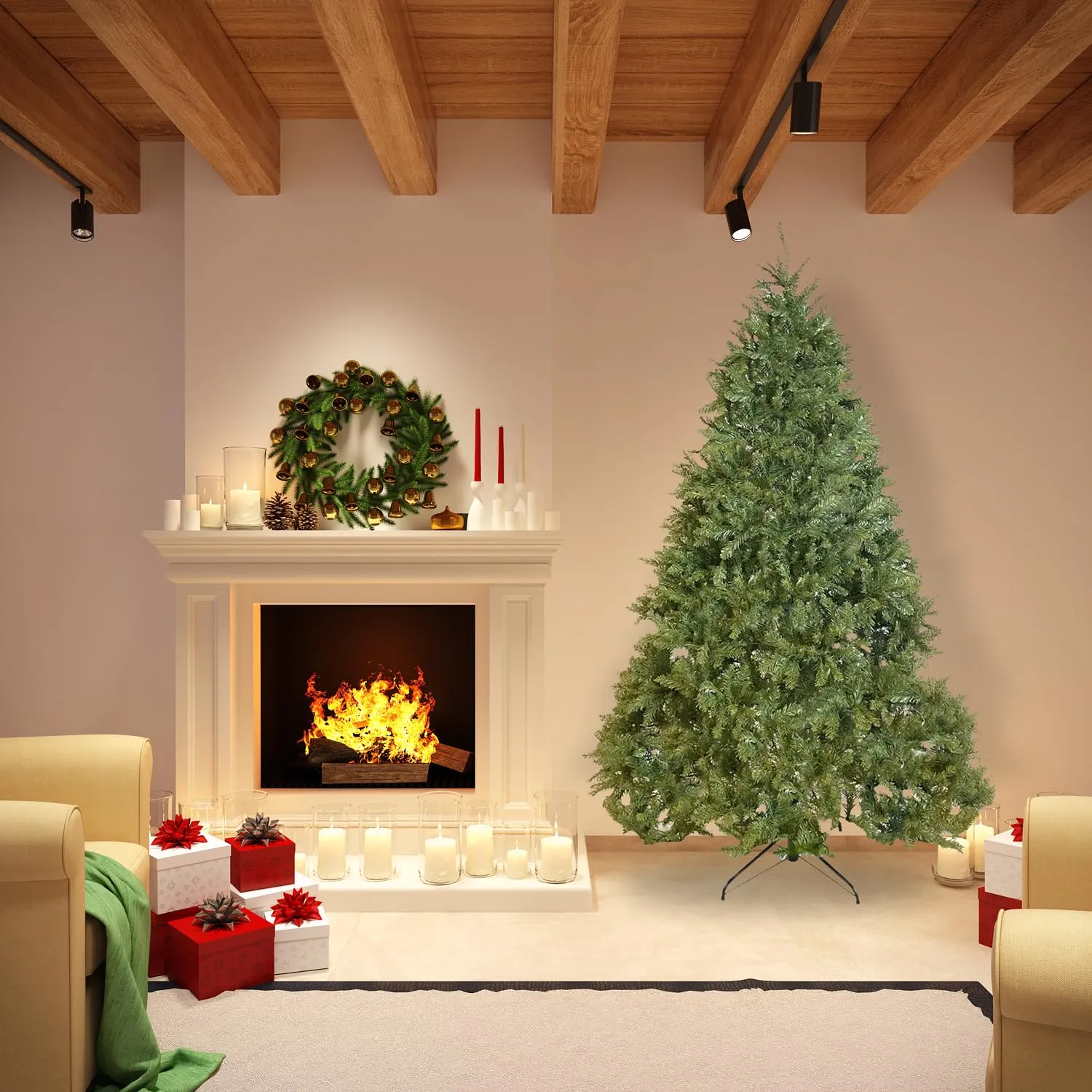 Giodicart Kensington albero Natale artificiale 240 cm 2699 rami