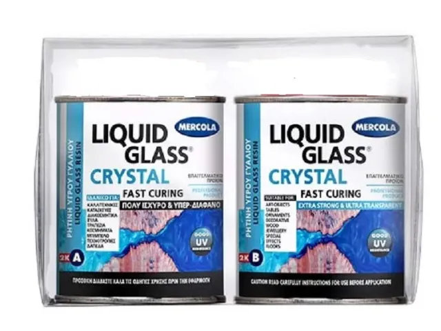Mercola Liquid Glass Crystal UV resina bicomponente 320 g