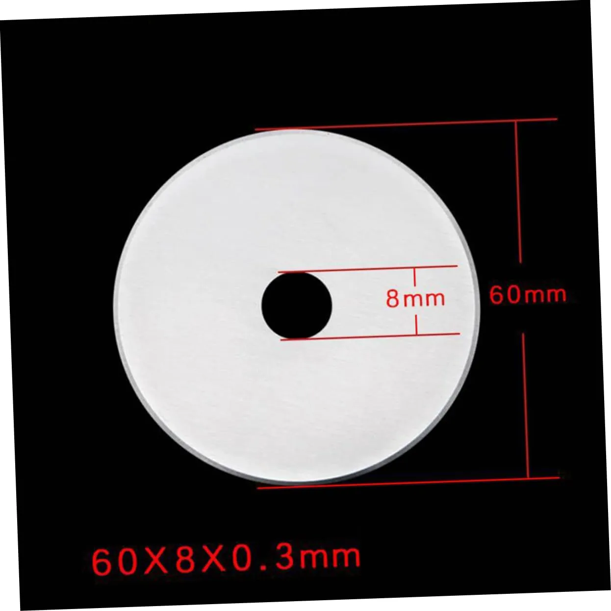 Angoily lame rotanti 60 mm argento 1 pz con custodia