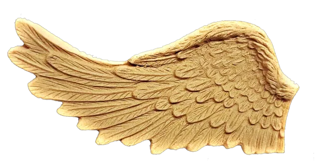 Deco Foam 1206 Fregio Ali Angelo Pasta Legno 12x6 cm